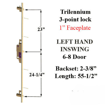 3000 Trilennium Multipoint Lock 6-8 Door Left Hand